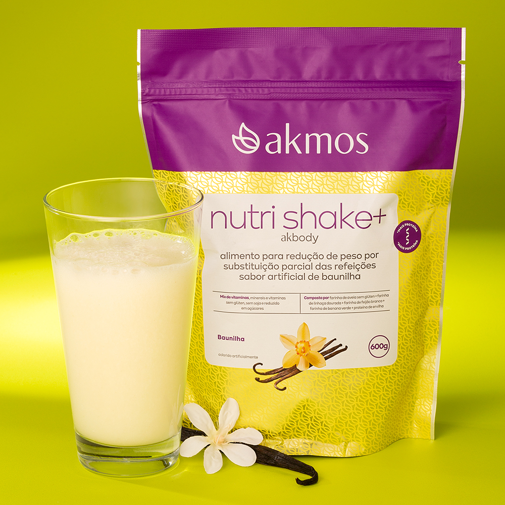 Nutri Shake+ Akmos - Sabor Baunilha 